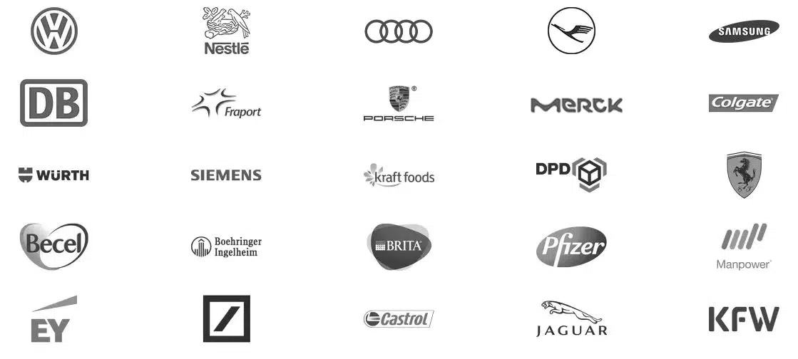 Ansammlung von Logos mit der muthmedia schon gearbeitet hat.